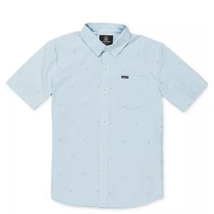 Volcom Big Boys Bankstone Button Down Short Sleeve Shirt Size 8